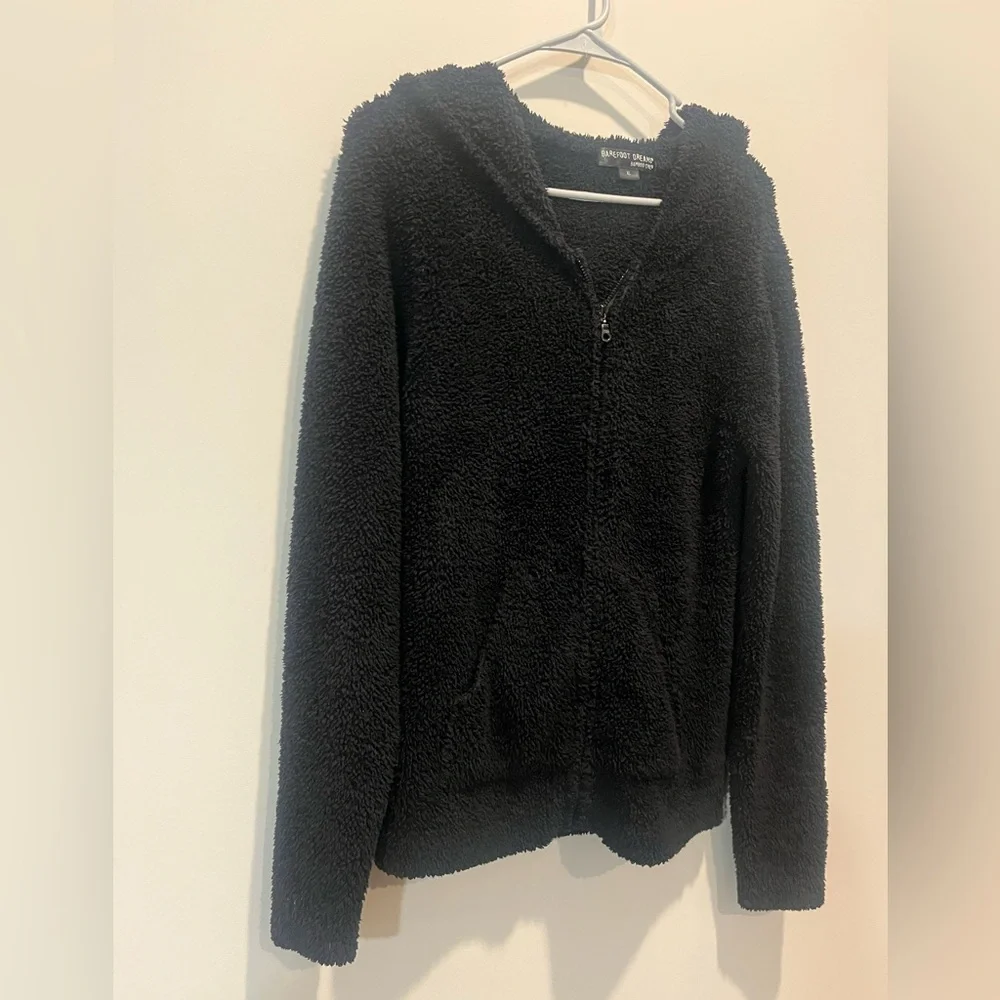 Barefoot Dreams Bamboo Chic Black Zip Up Jacket Size XL - Picture 4 of 10